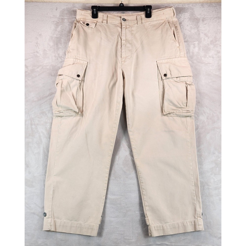 Vintage Polo Ralph Lauren Cargo Pants Mens 38x30 Beige Polo‎ 67 Chino Workwear